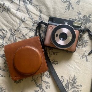 Instax SQ6 Camera + Case, Remaining Film (batteries not included)